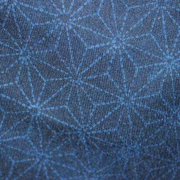 Lululemon Wunder Under Crop Women 6 Blue Geo Star Print 22” High Rise - Picture 7 of 9